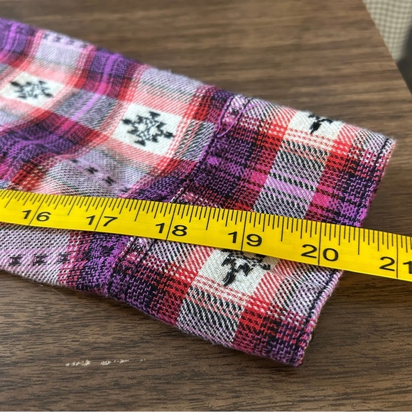 Rock 47 By Wrangler Women’s Plaid Button Down Shirt Dress L - Picture 11 of 11